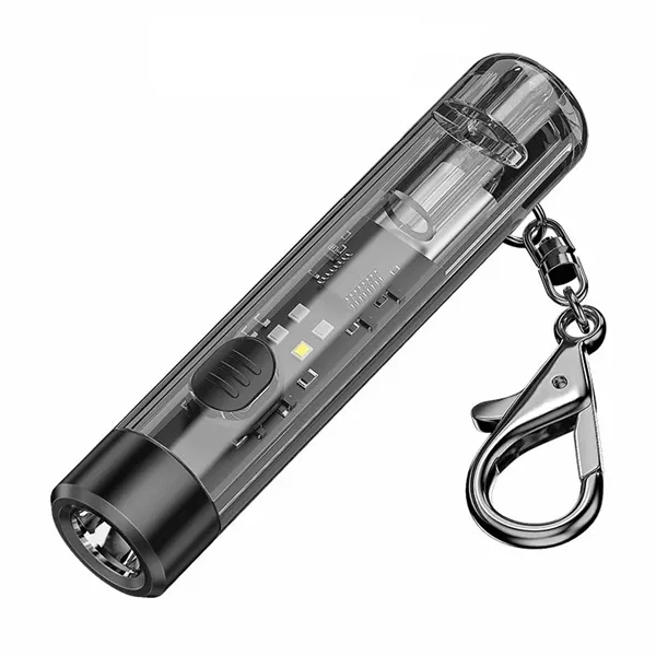 200mAh Rechargeable Mini Keychain Flashlight Whistle - 200mAh Rechargeable Mini Keychain Flashlight Whistle - Image 1 of 4