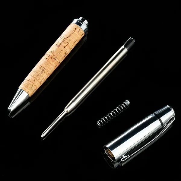 Creative Wood Grain Metal Rotating Ballpoint Pen - Creative Wood Grain Metal Rotating Ballpoint Pen - Image 1 of 4