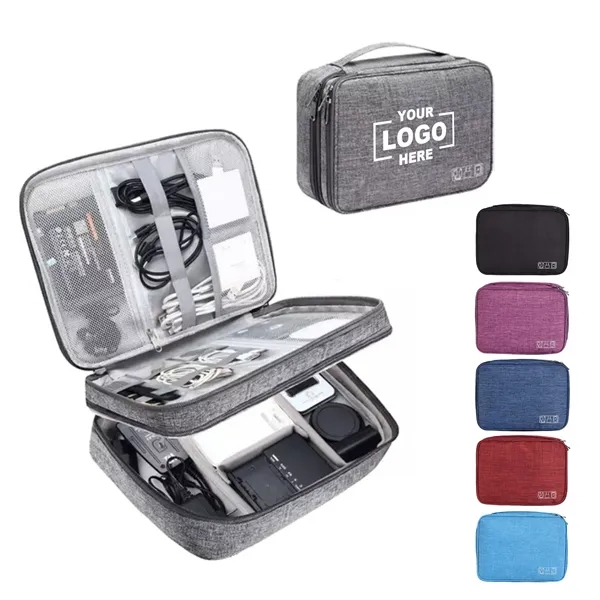 Electronics Organizer Travel Case Carrying Bag - Electronics Organizer Travel Case Carrying Bag - Image 0 of 6