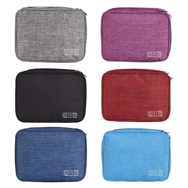 Electronics Organizer Travel Case Carrying Bag - Electronics Organizer Travel Case Carrying Bag - Image 6 of 6