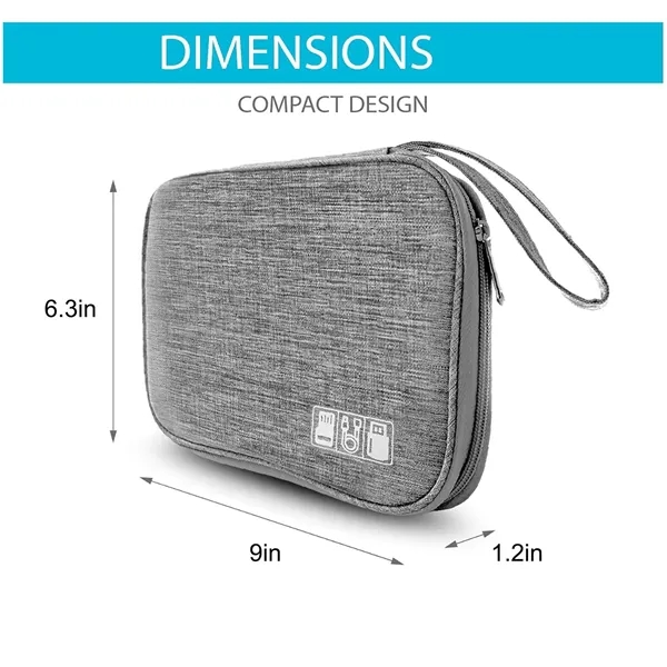Waterproof Electronics Organizer Travel Case Carry Bag - Waterproof Electronics Organizer Travel Case Carry Bag - Image 1 of 6