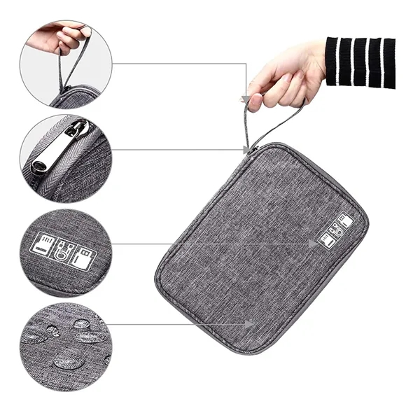 Waterproof Electronics Organizer Travel Case Carry Bag - Waterproof Electronics Organizer Travel Case Carry Bag - Image 2 of 6