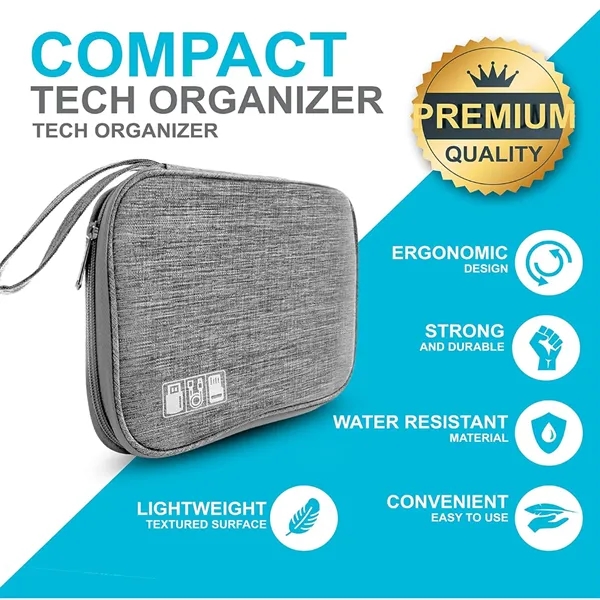 Waterproof Electronics Organizer Travel Case Carry Bag - Waterproof Electronics Organizer Travel Case Carry Bag - Image 4 of 6