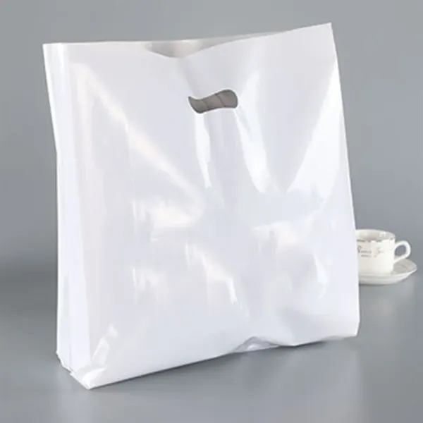 Die Cut Fold-Over Reinforced Plastic Bag - Die Cut Fold-Over Reinforced Plastic Bag - Image 1 of 4