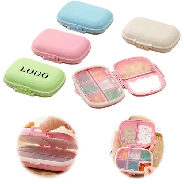 MOQ 100 PP Portable Pill Box Case