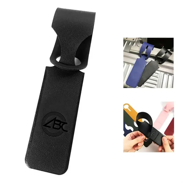 Strip Hanging PU Leather Luggage Tag - Strip Hanging PU Leather Luggage Tag - Image 1 of 15