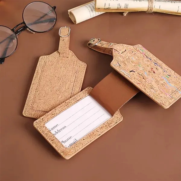 Eco-Friendly Cork Personalized Luggage Tag - Eco-Friendly Cork Personalized Luggage Tag - Image 6 of 8