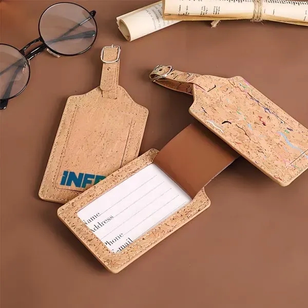 Eco-Friendly Cork Personalized Luggage Tag - Eco-Friendly Cork Personalized Luggage Tag - Image 7 of 8