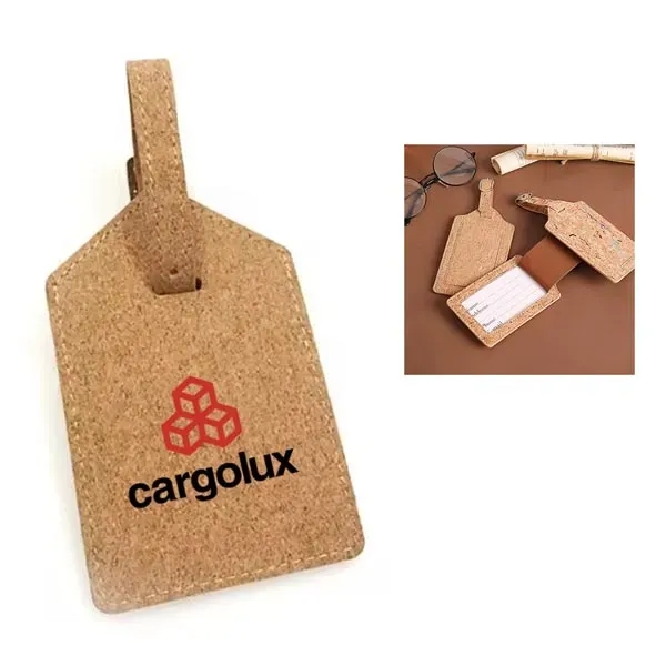 Eco-Friendly Cork Personalized Luggage Tag - Eco-Friendly Cork Personalized Luggage Tag - Image 0 of 8