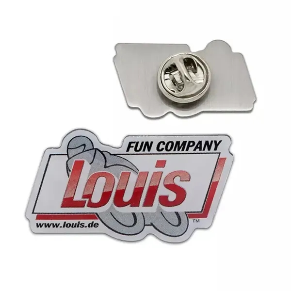 Full Color Stainless Iron Lapel Pin - 1.5" - Full Color Stainless Iron Lapel Pin - 1.5" - Image 1 of 4