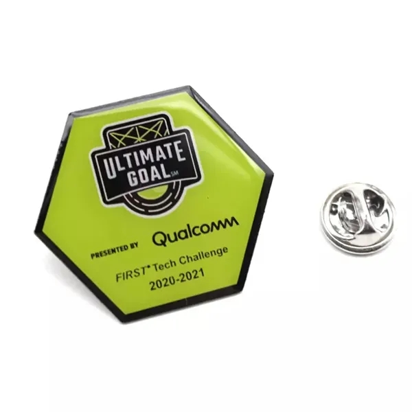 Full Color Stainless Iron Lapel Pin - 1.5" - Full Color Stainless Iron Lapel Pin - 1.5" - Image 3 of 4