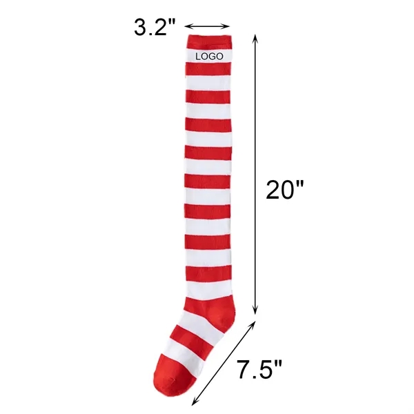 MOQ 100 Christmas Striped Stockings