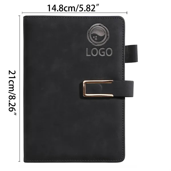 A5 Pu Leather Cover Notebook With Pen Holder - A5 Pu Leather Cover Notebook With Pen Holder - Image 1 of 2