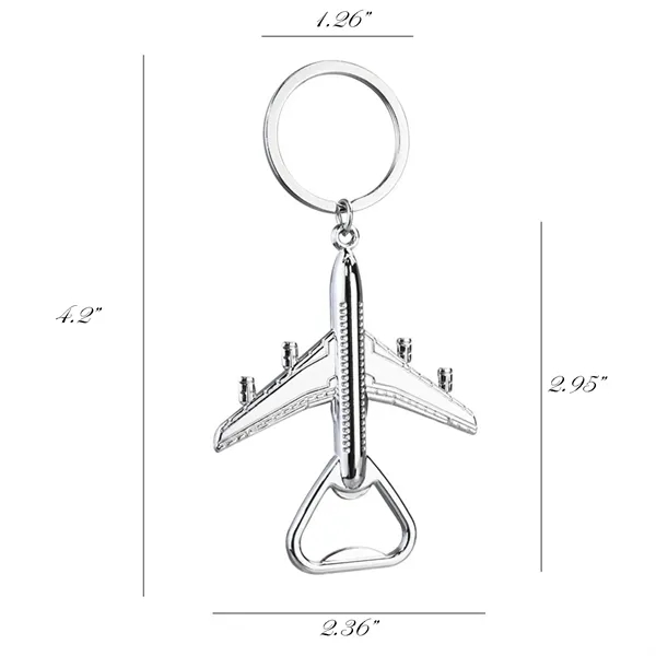 Airplane Keychain Beer Opener - Airplane Keychain Beer Opener - Image 2 of 3