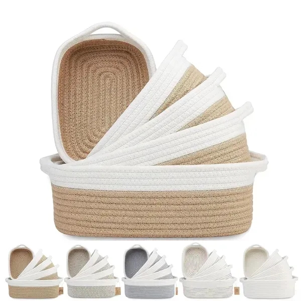 5-Piece Rectangle Storage Basket Set - 5-Piece Rectangle Storage Basket Set - Image 0 of 4