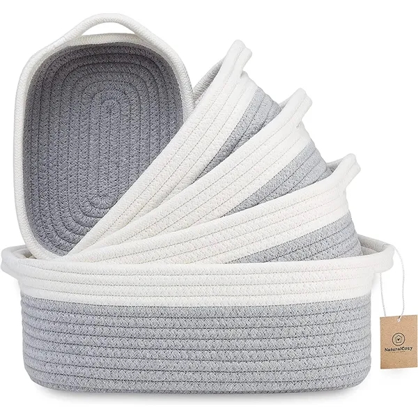 5-Piece Rectangle Storage Basket Set - 5-Piece Rectangle Storage Basket Set - Image 1 of 4