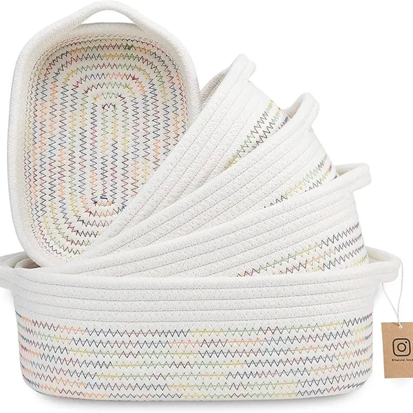 5-Piece Rectangle Storage Basket Set - 5-Piece Rectangle Storage Basket Set - Image 2 of 4