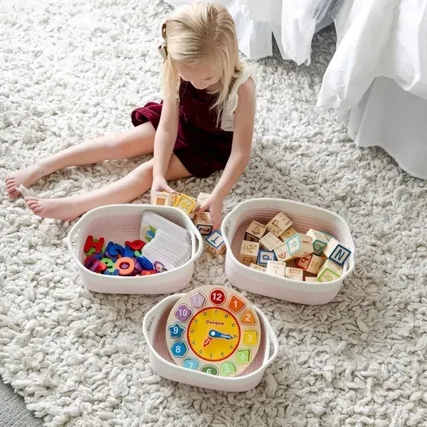 5-Piece Rectangle Storage Basket Set - 5-Piece Rectangle Storage Basket Set - Image 4 of 4