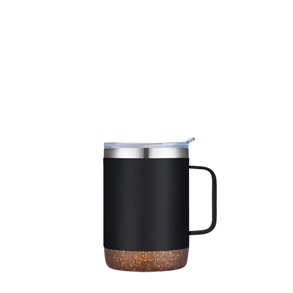 Slate 12 oz Vacuum Mug with Cork Bottom - Slate 12 oz Vacuum Mug with Cork Bottom - Image 1 of 5