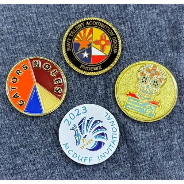 1/2 inch custom die struck golf ball marker - 1/2 inch custom die struck golf ball marker - Image 3 of 4