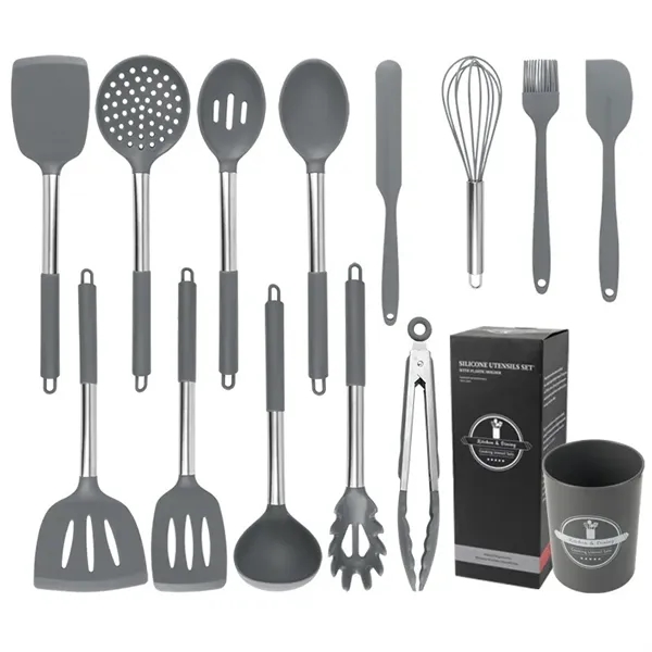 Silicone Cooking Utensils Set for Nonstick Cookware - Silicone Cooking Utensils Set for Nonstick Cookware - Image 0 of 2