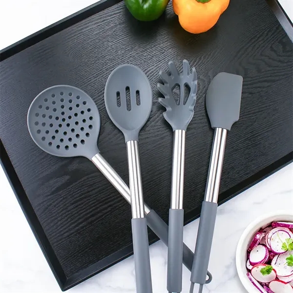 Silicone Cooking Utensils Set for Nonstick Cookware - Silicone Cooking Utensils Set for Nonstick Cookware - Image 2 of 2