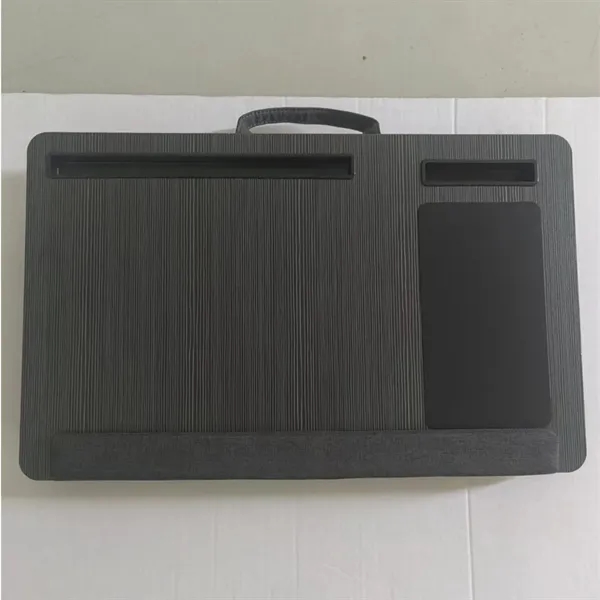 Bamboo Platform Laptop Lap Desk with Mouse Pad Holder - Bamboo Platform Laptop Lap Desk with Mouse Pad Holder - Image 2 of 2