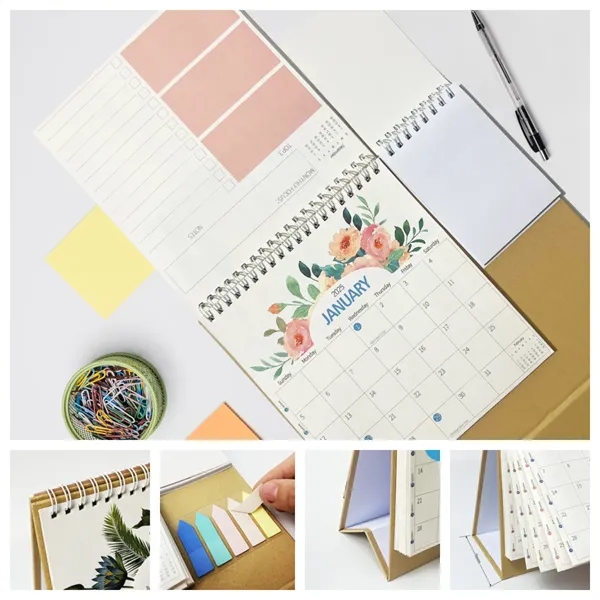 2025 Desk Calendar with Sticky Notes and Memo - 2025 Desk Calendar with Sticky Notes and Memo - Image 1 of 8