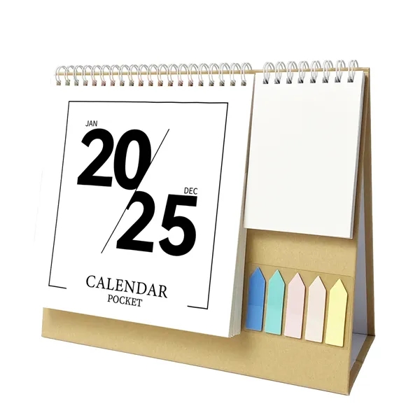 2025 Desk Calendar with Sticky Notes and Memo - 2025 Desk Calendar with Sticky Notes and Memo - Image 3 of 8