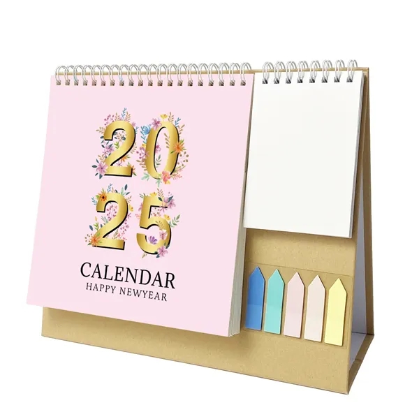 2025 Desk Calendar with Sticky Notes and Memo - 2025 Desk Calendar with Sticky Notes and Memo - Image 4 of 8