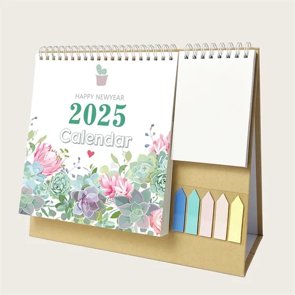 2025 Desk Calendar with Sticky Notes and Memo - 2025 Desk Calendar with Sticky Notes and Memo - Image 7 of 8