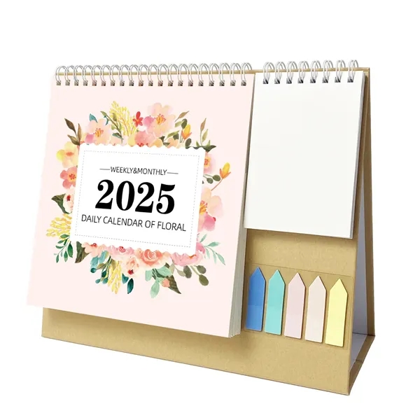 2025 Desk Calendar with Sticky Notes and Memo - 2025 Desk Calendar with Sticky Notes and Memo - Image 8 of 8