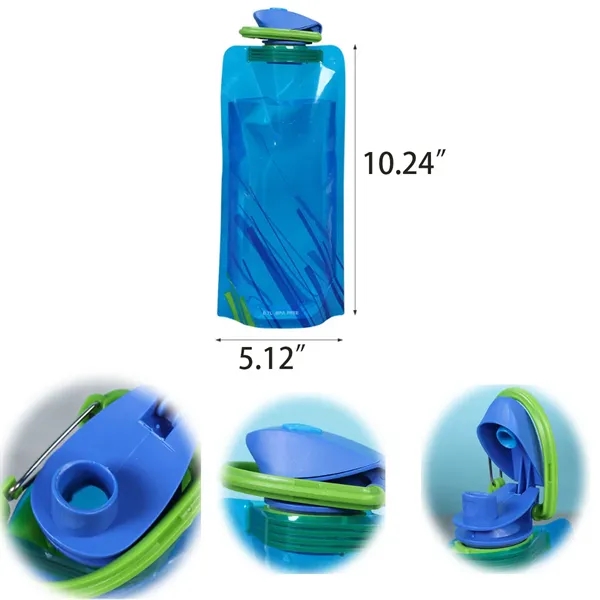 Customizable Portable Comfortable Collapsible Water Bottle - Customizable Portable Comfortable Collapsible Water Bottle - Image 1 of 1