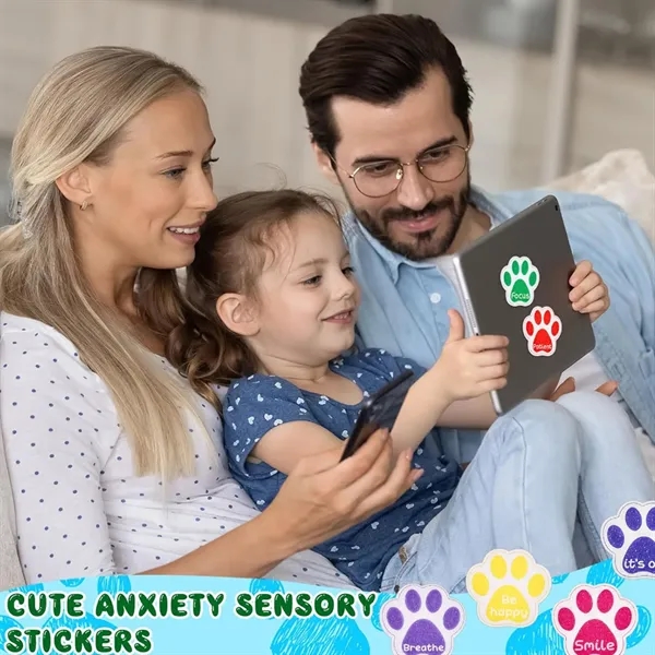 Mood Calm Paw Print Stickers For Anxiety Sensory - Mood Calm Paw Print Stickers For Anxiety Sensory - Image 6 of 6