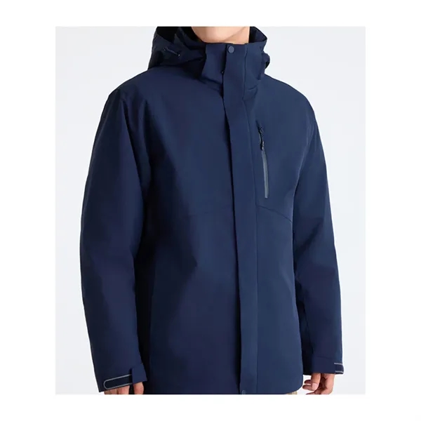 Waterproof Windproof Detachable Puffer Jacket with Hood - Waterproof Windproof Detachable Puffer Jacket with Hood - Image 3 of 4