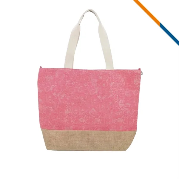 Opsis Jute Tote Bag - Opsis Jute Tote Bag - Image 3 of 6