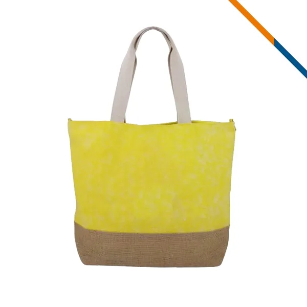 Opsis Jute Tote Bag - Opsis Jute Tote Bag - Image 4 of 6