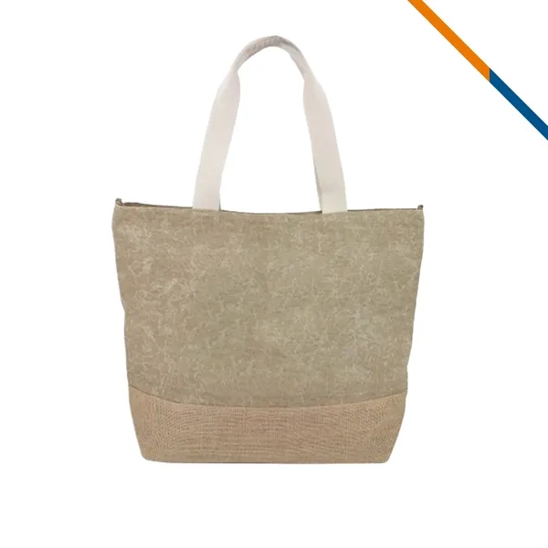 Opsis Jute Tote Bag - Opsis Jute Tote Bag - Image 6 of 6