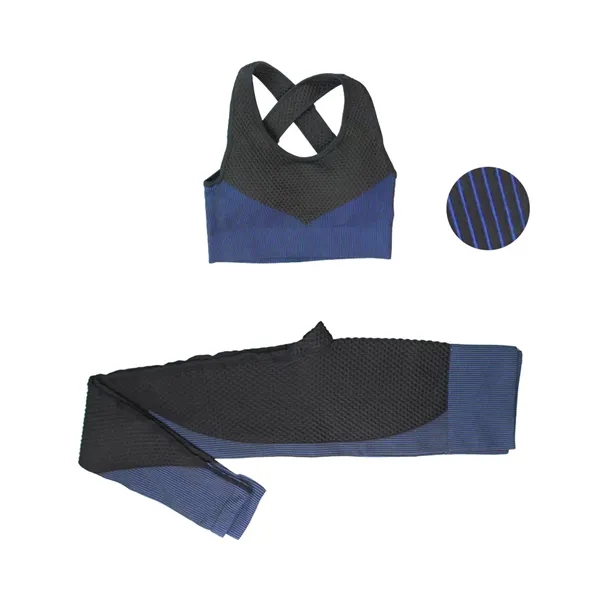 High Waist Leggings with Sports Bra Gym Sets - High Waist Leggings with Sports Bra Gym Sets - Image 6 of 13