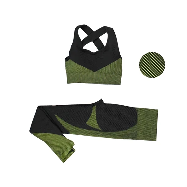 High Waist Leggings with Sports Bra Gym Sets - High Waist Leggings with Sports Bra Gym Sets - Image 9 of 13