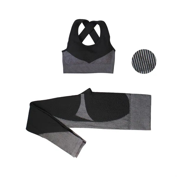 High Waist Leggings with Sports Bra Gym Sets - High Waist Leggings with Sports Bra Gym Sets - Image 12 of 13