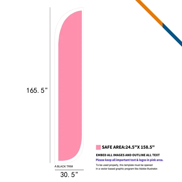 16.5' Leonis Single-Sided Feather Flag - 16.5' Leonis Single-Sided Feather Flag - Image 1 of 3