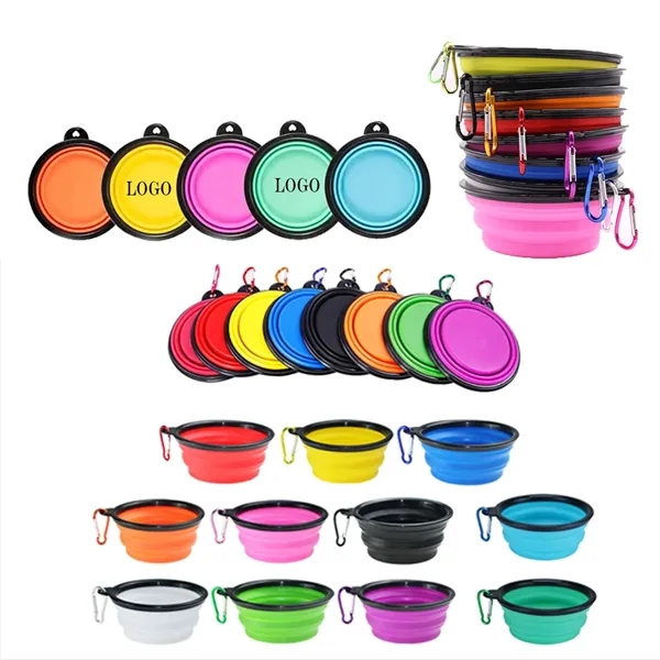 MOQ 50 12OZ Portable Folding Pet Bowl