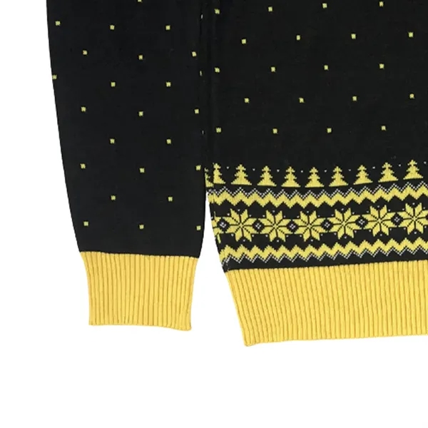 Custom Men Christmas Snow Pattern Sweater - Custom Men Christmas Snow Pattern Sweater - Image 1 of 3