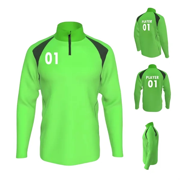 Sublimated Warmup 1/4 Zip Jacket - Sublimated Warmup 1/4 Zip Jacket - Image 8 of 9