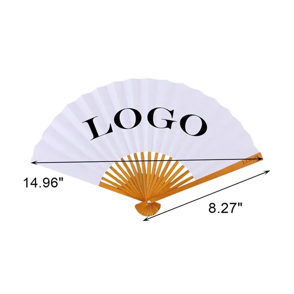 MOQ 100 Colorful Folding Paper Fan - MOQ 100 Colorful Folding Paper Fan - Image 2 of 2