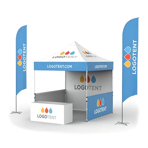 10' x 10' Canopy Tent - Vibrant Custom Design - 10' x 10' Canopy Tent - Vibrant Custom Design - Image 3 of 10