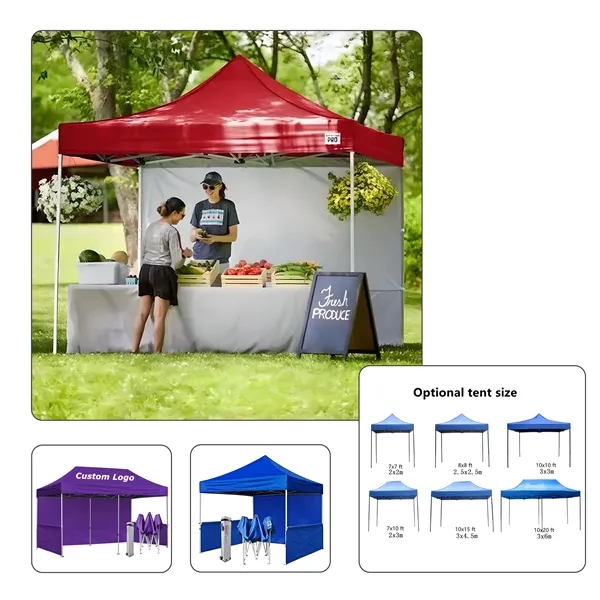 10' x 10' Canopy Tent - Vibrant Custom Design - 10' x 10' Canopy Tent - Vibrant Custom Design - Image 0 of 10