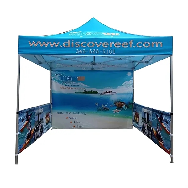 10' x 10' Canopy Tent - Vibrant Custom Design - 10' x 10' Canopy Tent - Vibrant Custom Design - Image 9 of 10