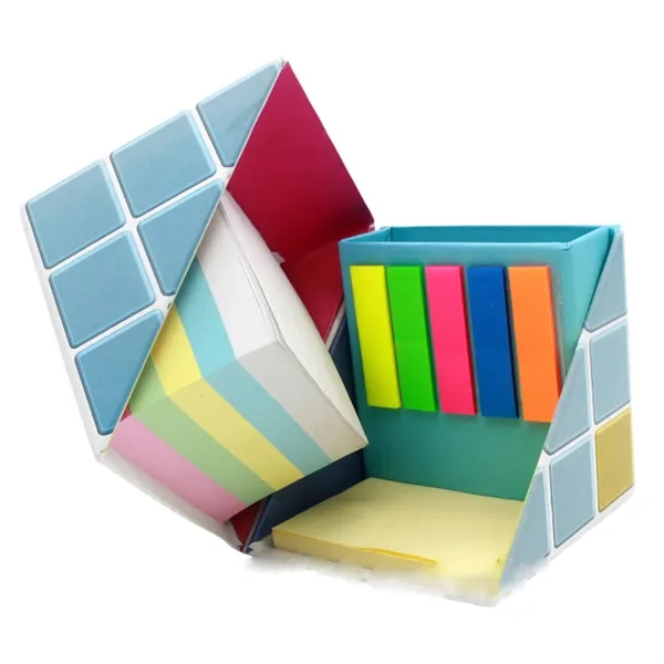 Collapsible Paper Cubes Sticky Notes Box With Holder - Collapsible Paper Cubes Sticky Notes Box With Holder - Image 3 of 4